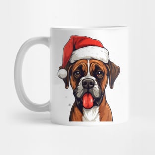 Boxer Dog Christmas Mug